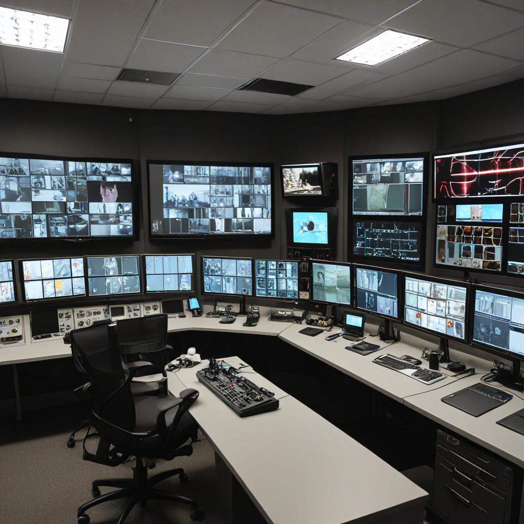 video surveillance control room